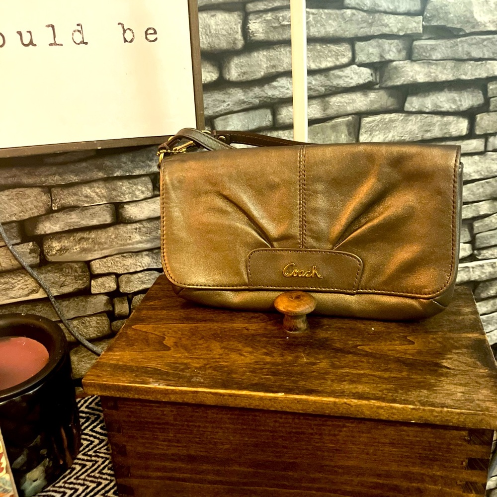 Large coach wristlet